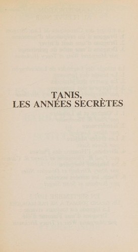Barbara Siegel: Tanis, les années secrètes (French language, 1997, Fleuve noir)