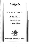 Albert Camus: Caligula; (Paperback, 1989, Samuel French)