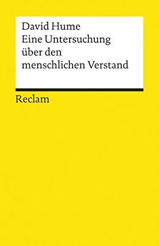 David Hume: Eine Untersuchung über den menschlichen Verstand (German language, 1982)