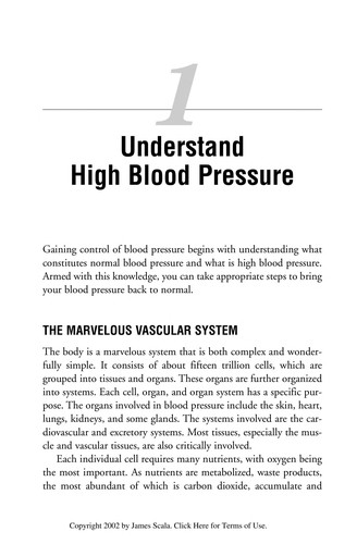 James Scala: 25 Natural Ways to Lower Blood Pressure (EBook, 2003, McGraw-Hill)