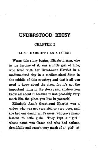 Dorothy Canfield Fisher: Understood Betsy (1917, H. Holt and Company)