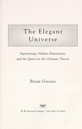 Brian Greene, B. Greene: The elegant universe (2000, Vintage)