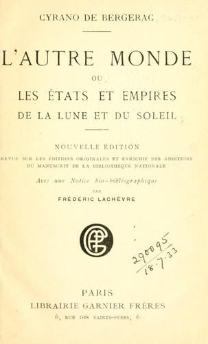 Cyrano de Bergerac: L' autre monde (French language, 1900, Carnier frères)