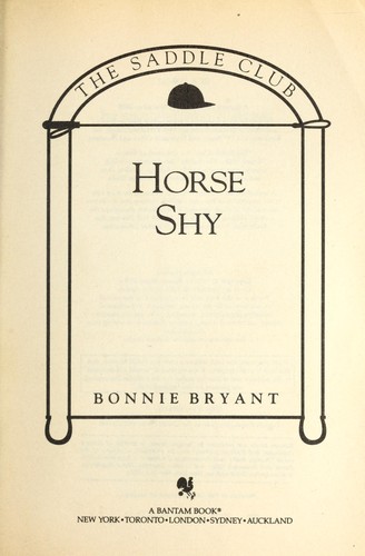 Bonnie Bryant: Horse shy (1988, Bantam Books)