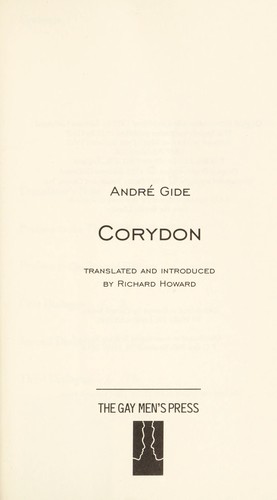 André Gide: Corydon (1998, The Gay Men's Press)